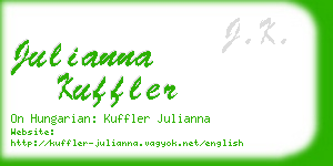 julianna kuffler business card